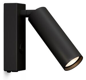 Lampă de perete Herstal, Negru, Camera de zi, Metal