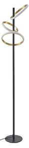 Lampadar Lucande, Madu, reglabil, Negru, dormitor, Plastic, Modern