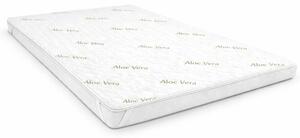Topper saltea 2in1 90x200 cm Aloe Vera 3,5 cm impermeabil, husa detasabila