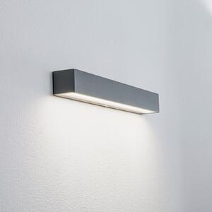 Arcchio Lampă LED pentru exterior Lengo, 50 cm, 1 bec, gri, CCT, Gri, Aluminiu, Modern