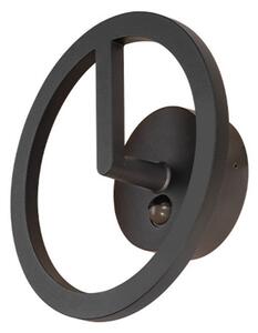 Q-Ring Aplică de Perete w/Sensor 3000K IP54 Black