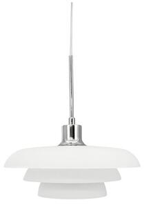 Lustră Pendul Dyberg Larsen, Ava, reglabil, Alb, Camera de zi, Sticlă, Modern