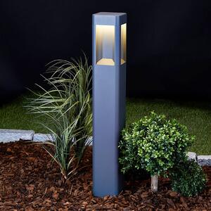 Lucande Bornă luminoasă LED Annika, antracit, metal, 80 cm, Negru, Metal, Modern