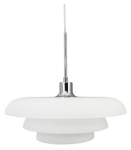 Lustră Pendul Dyberg Larsen, Ava, reglabil, Alb, Camera de zi, Sticlă, Modern