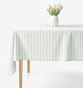 Goldea față de masă 100% bumbac - frunze scandinave 120 x 180 cm