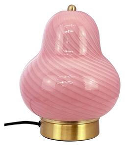 Lampă de masă Dyberg Larsen, Lucy, Roz / Rosé, Camera de zi, Sticlă, Scandinavă