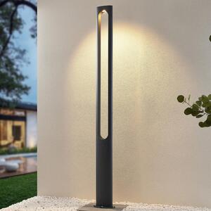 Lucande Dovino lampă LED pe stâlp, 200 cm, Negru, Aluminiu, Modern