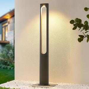 Lucande Dovino lampă LED pe stâlp, 150 cm, Negru, Aluminiu, Modern