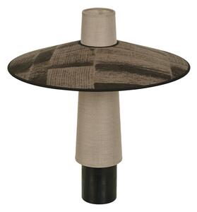 Lampă de masă Forestier, Thésée, Gri, Camera de zi, Țesătură / Textil, Boho