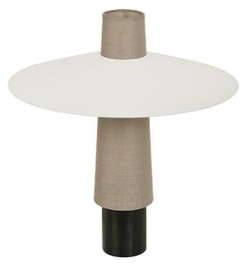 Lampă de masă Forestier, Thésée, Alb, Camera de zi, Țesătură / Textil, Boho