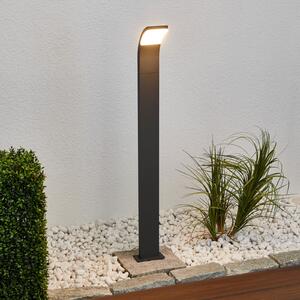 Lucande Timm bornă luminoasă LED, 100 cm, antracit, metal, IP54, Negru, Aluminiu, Modern