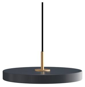Lampa suspendată Asteria Plus, Ø 30 cm, gri/bronz