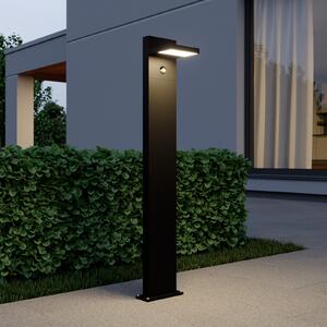 Lucande Bornă luminoasă LED Silvan, antracit, 100 cm, cu senzor, Negru, Aluminiu, Modern