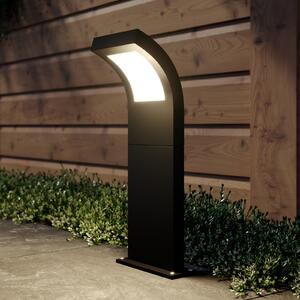 Arcchio Advik bornă luminoasă LED, IP65, 60 cm, antracit, metal, Negru, Aluminiu, Modern