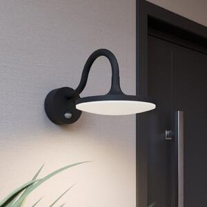 Arcchio Fineria aplică LED de exterior cu senzor, Negru, Metal, Modern