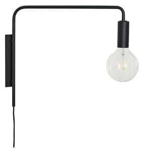 Lampă de perete Hübsch, Negru, Camera de zi, Metal