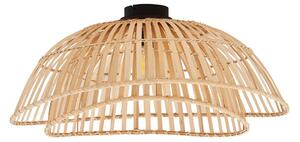 Plafoniere Lindby, Ilajus, reglabil, Lemn, Sala de mese, Bamboo, Boho