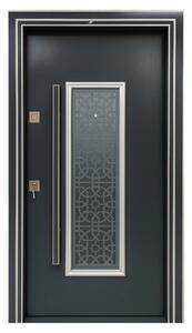 Usa metalica de exterior cu izolatie si vizor Novo Doors NDS1001S, Din compozit, 2 yale, Kit complet, Pentru case (Sens deschidere: Stanga)