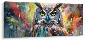 Tablou - Pictură de o bufniță (120x50 cm)