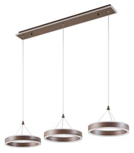 Lustră Pendul Lucande, Kolo, reglabil, Maro / Rugină, Sala de mese, Metal, Modern