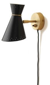 Lampă de perete Warm Nordic, Bloom, Negru, Camera de zi, Metal, Vintage