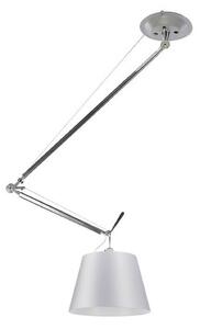 Lustră Pendul Artemide, Gri, Camera de zi, Aluminiu
