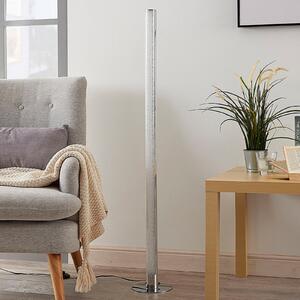 Lindby Lampadar LED Hadis, RGB, telecomandă, alb, 120 cm, reglabil, Metalic, Camera de zi / sufragerie, Plastic, Modern