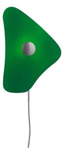 Lampă de perete Foscarini, Verde, Camera de zi, Sticlă