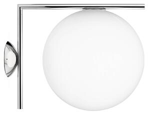Lampă de perete FLOS, IC C/W2, reglabil, Metalic, Camera de zi, Sticlă, Design