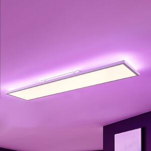 Arcchio LED panou Brenda, 120 x 30 cm, CCT, telecomandă, reglabil, Alb, Camera de zi / sufragerie, Plastic, Modern