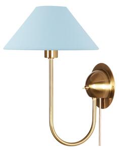 Lampă de perete Globen Lighting, Albastru, Camera de zi, Țesătură / Textil