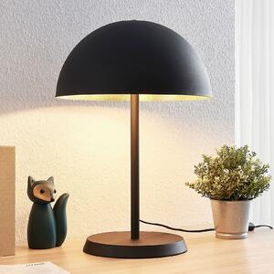 Lindby Lampă de masă Idalene, înălțime 51 cm, negru, metal, Negru, Camera de zi / sufragerie, Metal, Modern