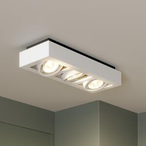 Arcchio spot de plafon Ronka, 50 cm, 3 becuri, alb, GU10, reglabil, Alb, Camera de zi / sufragerie, Metal, Modern