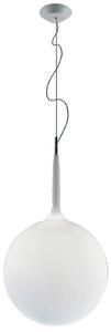 Lustră Pendul Artemide, Castore, reglabil, Alb, Camera de zi, Sticlă, Design