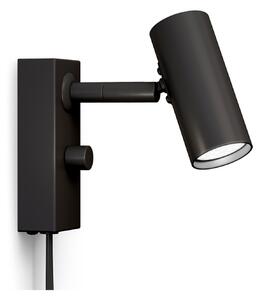 Lampă de perete Belid, Negru, Camera de zi, Metal