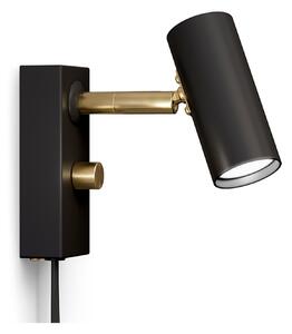 Lampă de perete Belid, Negru, Camera de zi, Metal