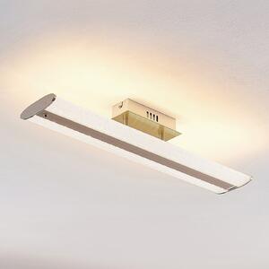 Lindby Sylke plafonieră LED RGB, 60 cm, Gri, Camera de zi / sufragerie, Plastic, Modern