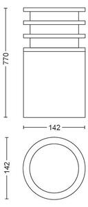 Philips 17403/93/P0 - LED Lampă dimmabilă exterior Hue LUCCA 1xE27/9,5W/230V