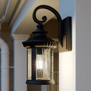 Lindby Barret lampă de perete pentru exterior, 39 cm, aluminiu, maro, reglabil, Maro / Rugină, Metal, Antichitate, Felinar