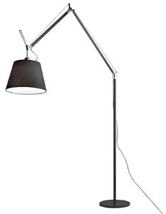 Tolomeo Mega Lampadar cu Dimmer ø420 Black Satin/Aluminium