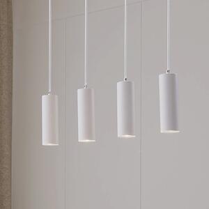 Lindby Lampă suspendată Joffrey, 76 cm, alb, 4 becuri, GU10, reglabil, Alb, Camera de zi / sufragerie, Metal, Modern