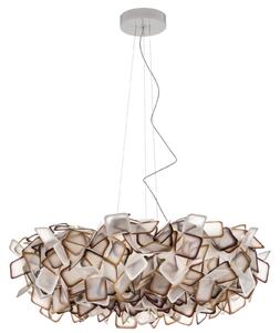 Lustră Pendul Slamp, Clizia, reglabil, Portocaliu, Camera de zi, Plastic, Design