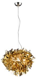 Lustră Pendul Slamp, VELI, reglabil, Auriu / Alamă, Camera de zi, Plastic, Design