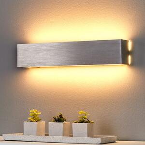 Lindby Aplică de perete Ranik, 40 cm, culoare aluminiu, metal, Metalic, Hol, Metal, Modern