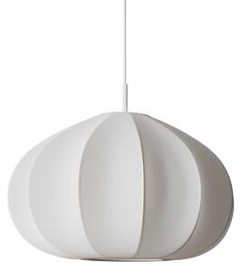 Lustră Pendul By Rydéns, Ebba, reglabil, Alb, Camera de zi, Țesătură / Textil