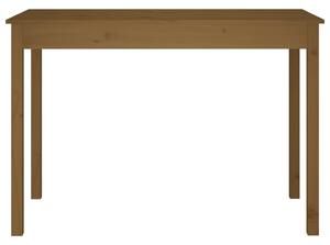 Masă de sufragerie, maro miere, 110x55x75 cm, lemn masiv de pin