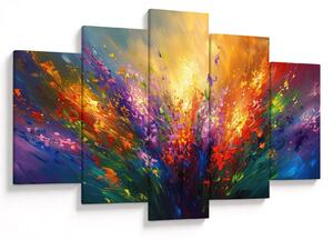 Tablou - Abstracție de flori (150x105 cm)