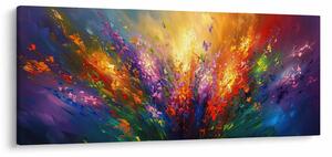 Tablou - Abstracție de flori (120x50 cm)