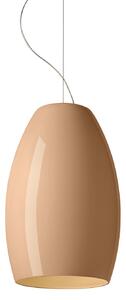 Lustră Pendul Foscarini, Buds 1, reglabil, Bej, Camera de zi, Sticlă, Design