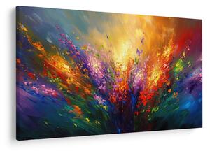 Tablou - Abstracție de flori (90x60 cm)